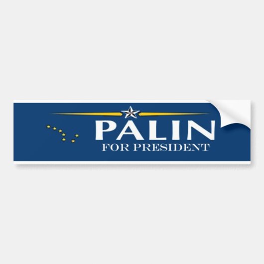 palin für pres autoaufkleber (Vorne)