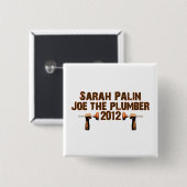 Palin Joe der Klempner 2012 Button (Vorne & Hinten)