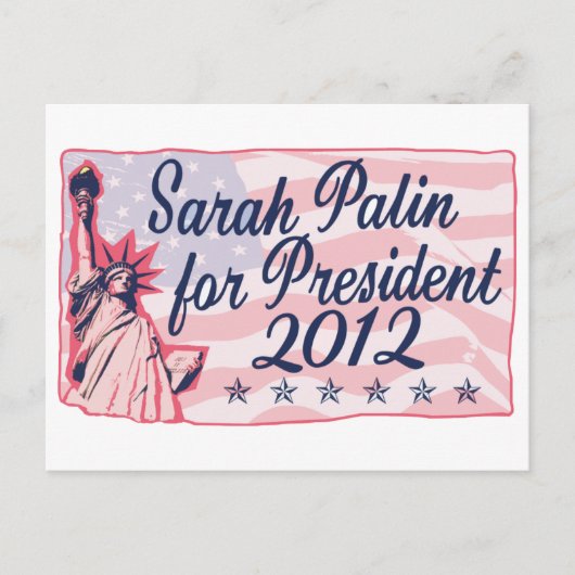 Palin Lady Liberty Postkarte (Vorderseite)