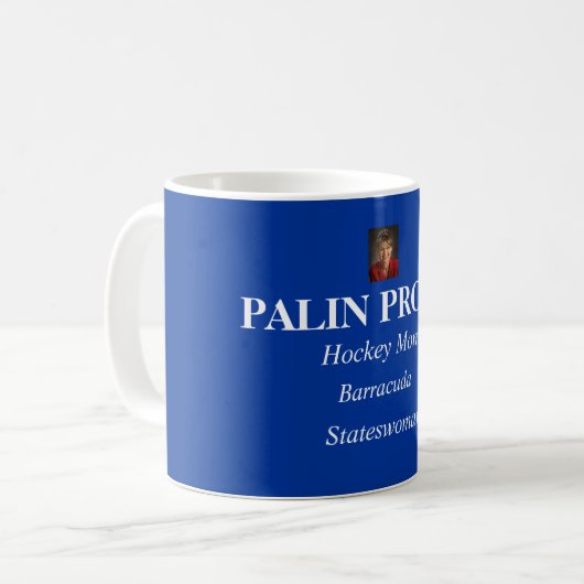 Palin stolze Tasse - besonders angefertigt (Vorderseite Links)