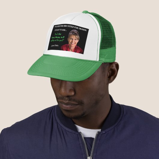 Palin Zitat - Hopey Changey Stuff Truckerkappe (Beispiel)