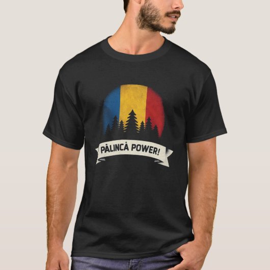 Palinca-Power - Tricolor-Flaggentaube T-Shirt (Vorderseite)