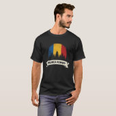 Palinca-Power - Tricolor-Flaggentaube T-Shirt (Vorne ganz)