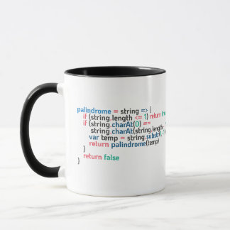 Palindrome Programmcode Snippet Tasse