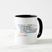 Palindrome Programmcode Snippet Tasse (VorderseiteRechts)