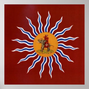 Palio Di Siena Contrada della Torre ( Turm) Poster