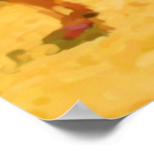 Palio in Siena Poster (Ecke)