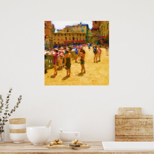 Palio in Siena Poster (Küche)