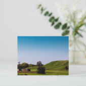 Palisade und Monks Mound, Ilinois Postkarte (Stehend Vorderseite)