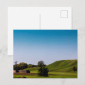 Palisade und Monks Mound, Ilinois Postkarte (Vorne/Hinten)