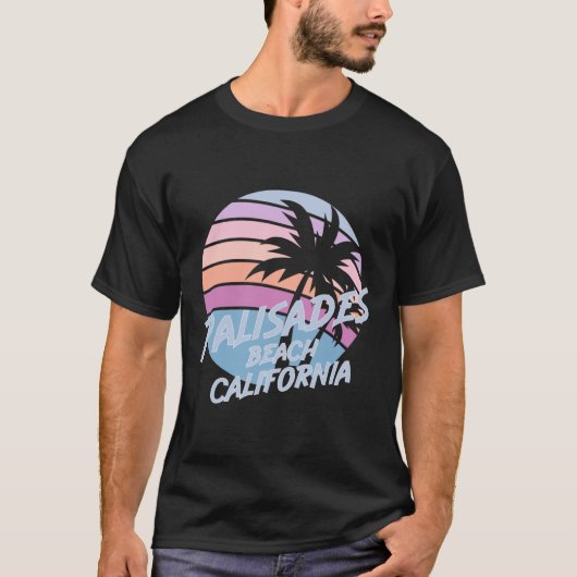 Palisades Beach California T-Shirt (Vorderseite)