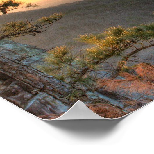 Palisades View, Petit Jean Staat Park Arkansas Poster (Ecke)