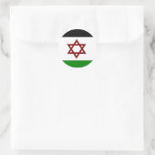 PALISRA-Flag Runder Aufkleber (Tasche)