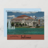Palladium Carmel Indiana Postkarte (Vorne/Hinten)