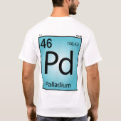Palladium- (Pd)Element-T - Shirt (Rückseite)