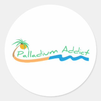 Palladiumaddiclogo Runder Aufkleber