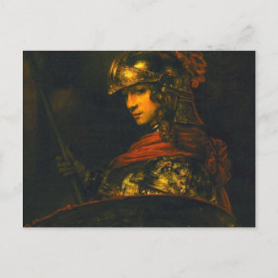 Pallas Athena 1657 von Rembrandt Harmensz Van Rijn Postkarte