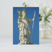Pallas Athena, die Göttin der Wahrheit Einladung (Stehend Vorderseite)