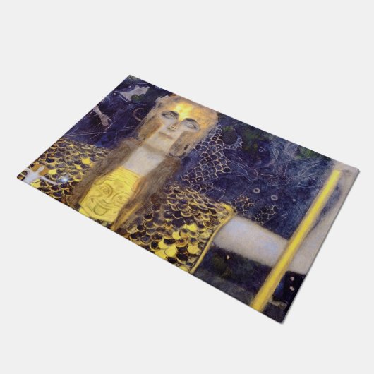 Pallas Athena, Gustav Klimt Fußmatte (Schrägansicht)