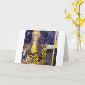 Pallas Athena, Gustav Klimt Karte (Gelbe Blume)