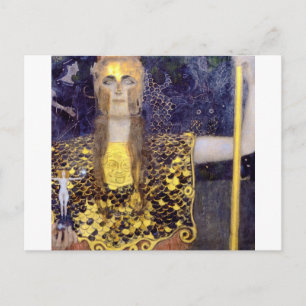Pallas Athena, Gustav Klimt Postkarte
