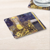 Pallas Athena, Gustav Klimt Rechteckiger Pappuntersetzer (angewinkelt)