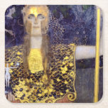 Pallas Athena, Gustav Klimt Rechteckiger Pappuntersetzer<br><div class="desc">Gustav Klimt (14. Juli 1862 - 6. Februar 1918) war ein österreichischer symbolischer Maler und einer der prominentesten Mitglieder der Wiener Sezessionsbewegung. Klimt ist bekannt für seine Gemälde, Wandgemälde, Skizzen und andere Kunstobjekte. Neben seinen figurativen Werken, die Allegorien und Portraits enthalten, malte er Landschaften. Unter den Künstlern der Wiener Sezession...</div>