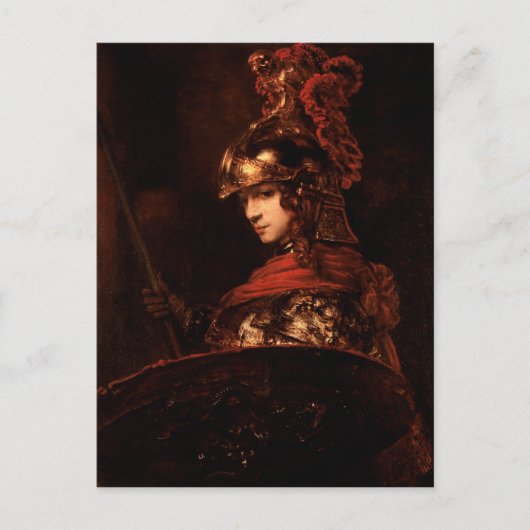 Pallas Athena or, Armoured Figur, 1664-65 Postkarte (Vorderseite)