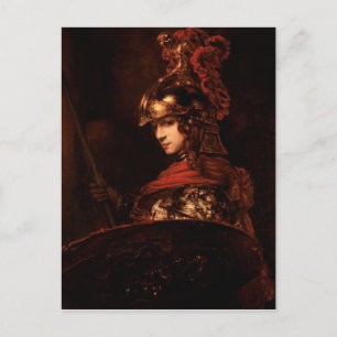 Pallas Athena or, Armoured Figur, 1664-65 Postkarte