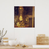 Pallas Athena von Gustav Klimt Poster (Küche)