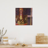 Pallas Athena von Gustav Klimt Poster (Küche)