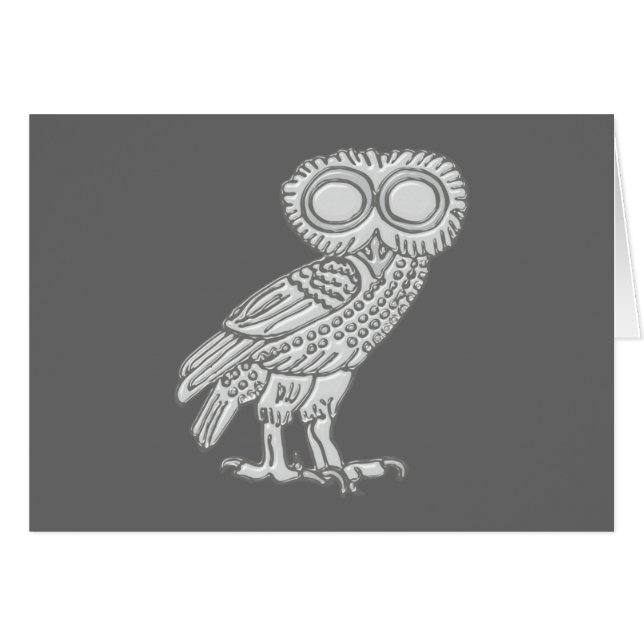 Pallas Athene Athena Eule owl (Vorderseite (Horizontal))