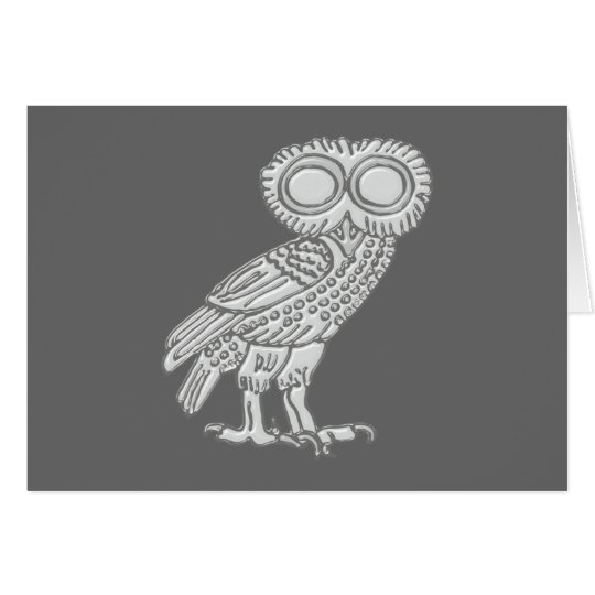 Pallas Athene Athena Eule owl Karte