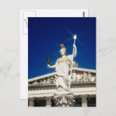 Pallas-Athene-Brunnen Postkarte (Vorne/Hinten)