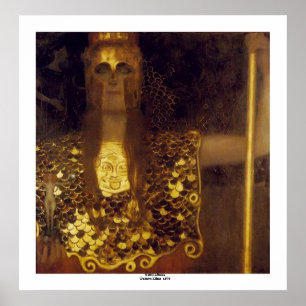 Pallas Athene durch Gustav Klimt Poster