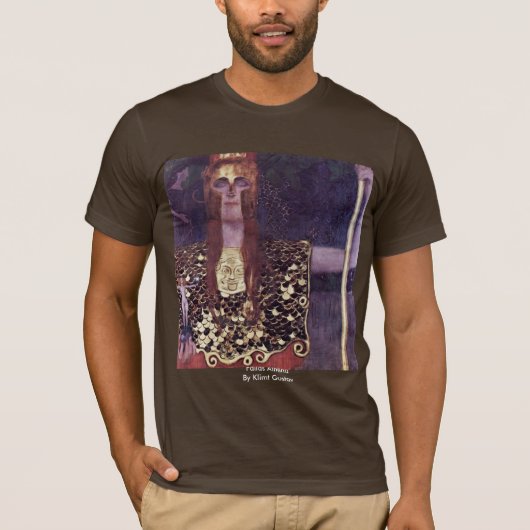 Pallas Athene durch Klimt Gustav T-Shirt (Vorderseite)