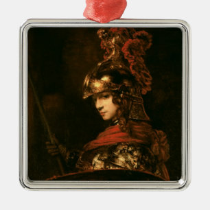 Pallas Athene oder, gepanzerte Zahl, 1664-65 Silbernes Ornament