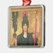 Pallas Athene Silbernes Ornament (Links)