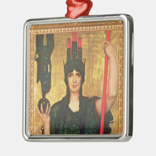 Pallas Athene Silbernes Ornament (Links)