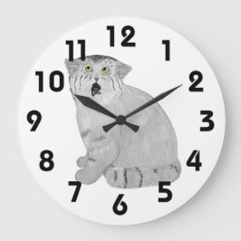 Pallas Cat Clock Große Wanduhr