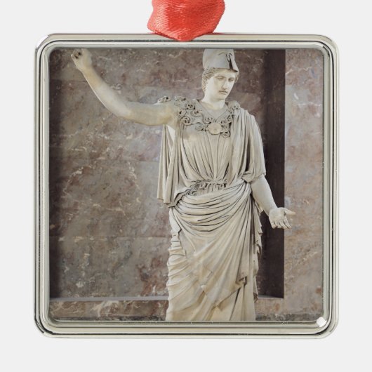 Pallas de Velletri, Statue von behelmter Athene Silbernes Ornament (Vorne)