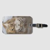 Pallas-Katze im Schnee Gepäckanhänger (Vorderseite (Horizontal))
