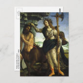 Pallas (Minerva) und Centaur von Sandro Botticelli Postkarte (Vorne/Hinten)