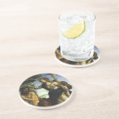 Pallas (Minerva) und Centaur von Sandro Botticelli Sandstein Untersetzer (Seite)