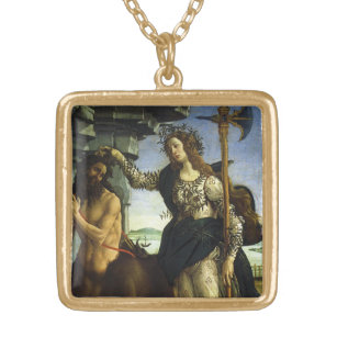 Pallas (Minerva) und Centaur von Sandro Botticelli Vergoldete Kette