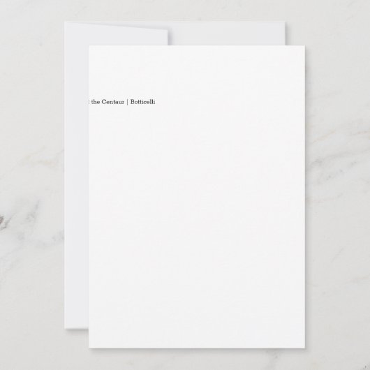 Pallas und Centaur | Botticelli (Rückseite)