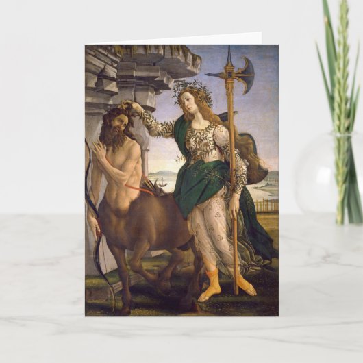 Pallas und Centaur | Botticelli Karte (Vorderseite)