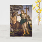 Pallas und Centaur | Botticelli Karte (Gelbe Blume)