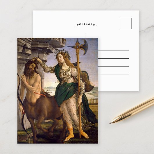 Pallas und Centaur | Botticelli Postkarte
