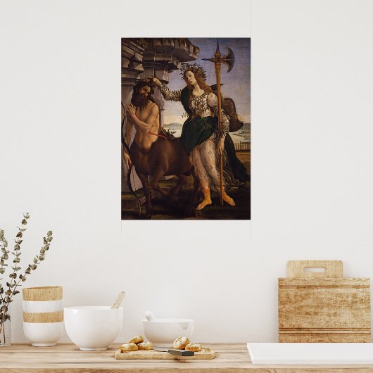 Pallas und Centaur von Botticelli Poster (Küche)